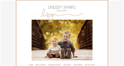 Desktop Screenshot of lindseysparksphotography.com