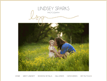 Tablet Screenshot of lindseysparksphotography.com